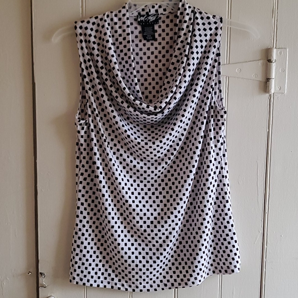 Lord & Taylor Cowl Neck Sleeveless Top